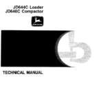 John Deere 644C, 646C Compactor Service Manual TM-1229