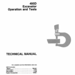 John Deere 495D Excavator Service Manual