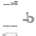 John Deere 595D Excavator Service Manual TM-1444 & TM-1445