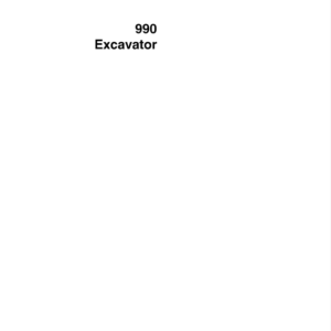John Deere 990 Excavator Service Manual TM-1230
