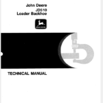 John Deere 510 Backhoe Loader Service Manual TM-1039