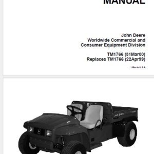 John Deere E-Gator Service Manual TM-1766