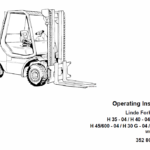 Linde Forklift Truck 352 Series H35, H40, H45 Repair Service Training Manual