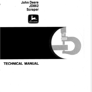 John Deere 862 Scraper Service Manual TM-1212