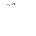John Deere 1800 Utility Vehicle Service Manual TM-1527
