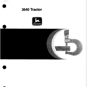 John Deere 3640 Tractor Service Manual TM-4419