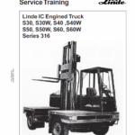 Linde 316 Forklift Truck: S30, S30W, S40, S40W, S50, S50W, S60, S60W Repair Manual