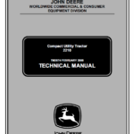 John Deere 2210 Compact Utility Tractors Service Manual TM-2074