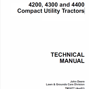 John Deere 4200, 4300, 4400 Compact Utility Tractors Service Manual