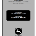 John Deere X465, X475, X485, X575 and X585 Garden Tractor Manual