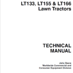 John Deere LT133, LT155, LT166 Lawn Tractor Service Manual TM-1695