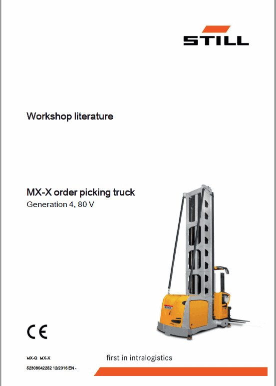 Still MX-X Order Picking Truck  Generation 4, 48v and 80v Workshop Repair Manual