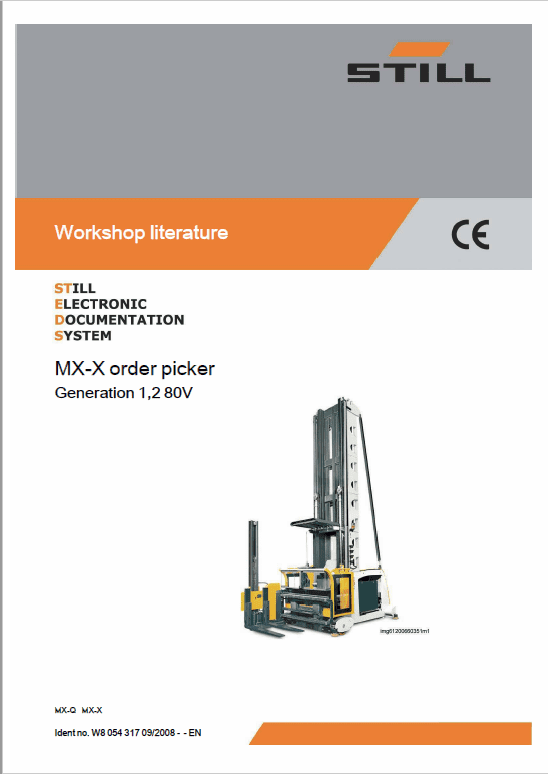 Still MX-X Generation 1,2 80v Order Picker Workshop Repair Manual