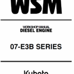 Still WSM 07-E3B Kubota Diesel Engine Workshop Repair Manual