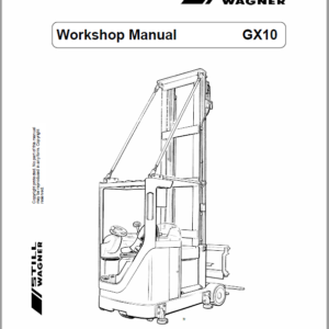 Still GX10 Order Picking Stacker Trucks Workshop Repair Manual