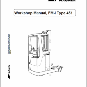 Still FM-I Type 451 Reach Truck Workshop Repair Manual
