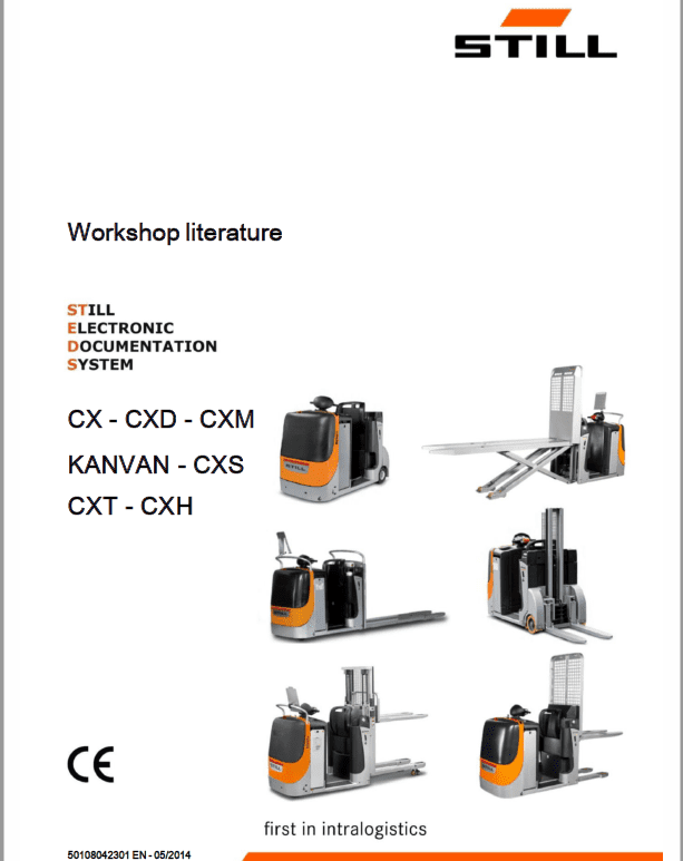 Still CX, CXD, CXM, Kanvan, CXS, CXT, CXH Order Picker Workshop Repair Manual
