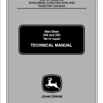 John Deere 240, 250 Skid-Steer Loader Service Manual TM1747