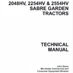 John Deere Sabre Garden Tractors 2048HV, 2254HV & 2554HV Service Manual
