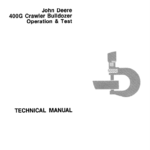 John Deere 400G Crawler Bulldozer Service Manual TM-1411