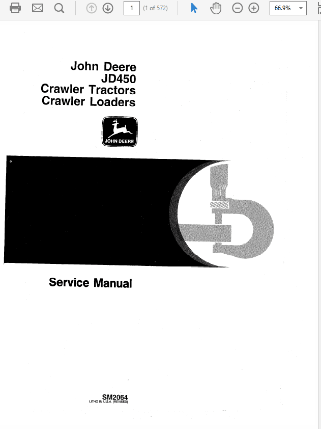 John Deere 450 Crawler Tractor and Loaders Service Manual SM-2064