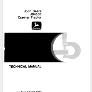 John Deere 450B Crawler Tractor Service Manual TM-1033