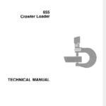 John Deere 655 Crawler Loader Service Manual TM-1250