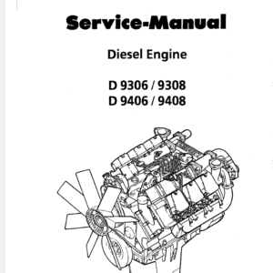 Liebherr Diesel Engine D9306 9308 9406 9408 Service Manual TM-1831 & TM-2224