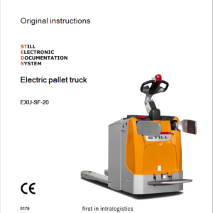 Still EXU-H, EXU-S, EXU-SF, EXU 16-20 Pallet Truck Workshop Repair Manual