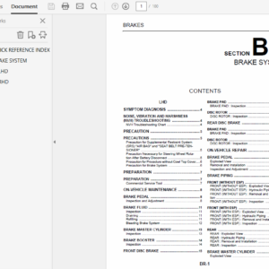 Nissan X-Trail T30 – 2001-2007 Repair Manual