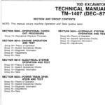 John Deere 70D Excavator Service Manual TM-1407 & TM-1408