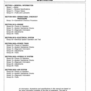 John Deere 495D Excavator Service Manual