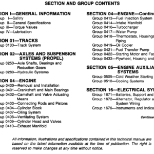 John Deere 790, 792 Excavator Service Manual TM-1320