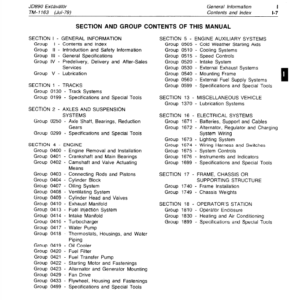 John Deere 890 Excavator Service Manual TM-1163