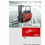 Linde Type 1313 CT Series Forklift Truck: H25CT, H27CT, H30CT, H32CT Repair Service Manual