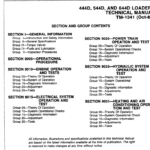 John Deere 444D, 544D and 644D Loader Service Manual TM-1341