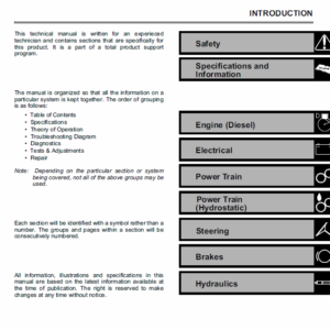 John Deere 3375 Skid-Steer Loader Service Manual TM-1565