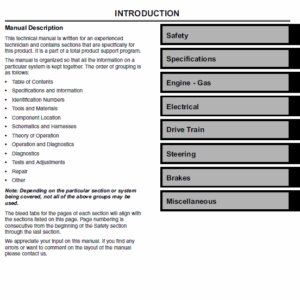 John Deere XUV 620i Gator Utility Vehicle Service Manual TM-1736