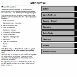 John Deere XUV 850D M-Gator Utility Vehicle Service Manual TM-1737