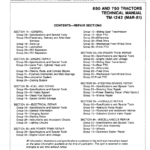 John Deere 650 and 750 Tractors Service Manual TM-1242