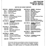 John Deere 401D Tractor Service Manual TM-1271