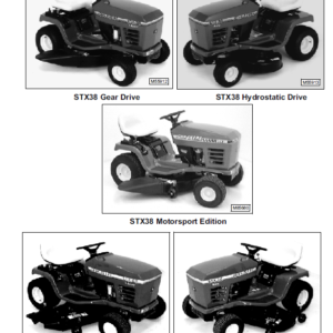 John Deere STX30, STX38, STX46 Lawn Tractors Service Manual