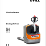 Still EXU-H, EXU-S, EXU-SF, EXU 16-20 Pallet Truck Workshop Repair Manual