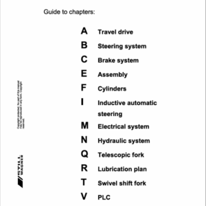 Still MX10 and MX13 Order Picker Workshop Repair Manual