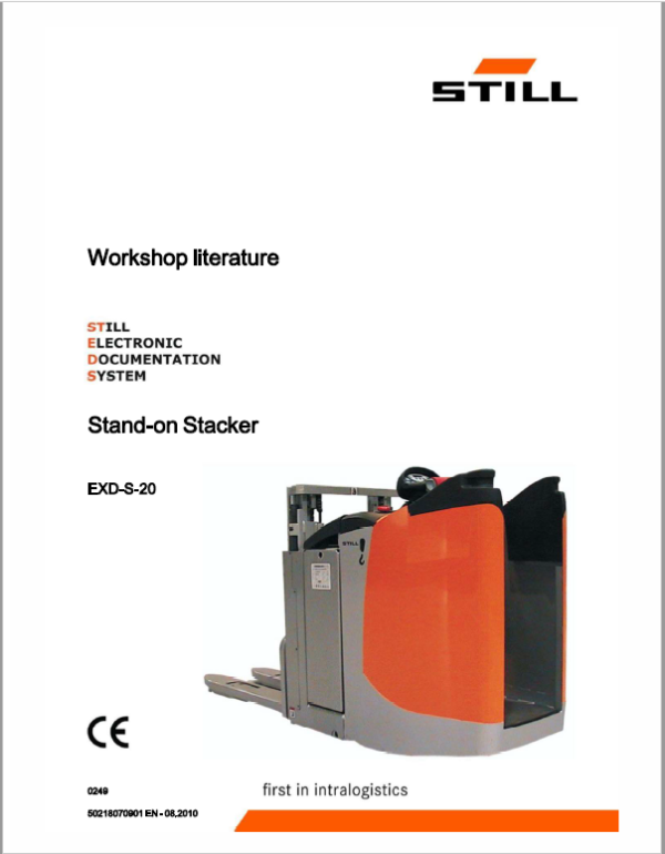 Still EXD-18, EXD-20, EXD-S-20 Double Pallet Stacker Workshop Repair Manual