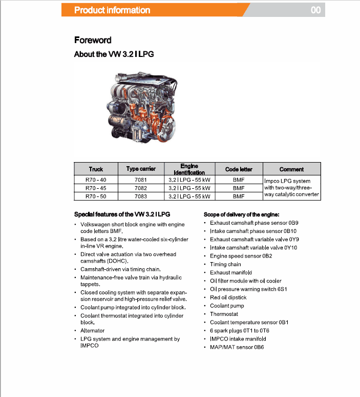 Still Engine VW 3.2 Litre VR6 (BMF) for Impco LPG System LPG Engine Workshop Repair Manual