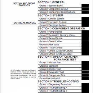 Hitachi ZX60USB-3 and ZX60USB-3F Excavator Service Manual