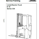 Linde Type 334 Electric Forklift Truck: E10 Workshop Manual