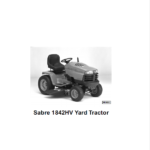 John Deere Sabre Yard Tractors 1842GV & 1842HV Service Manual