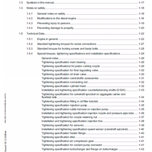 Liebherr Diesel Engines D934 A6 D936 A6 Service Manual